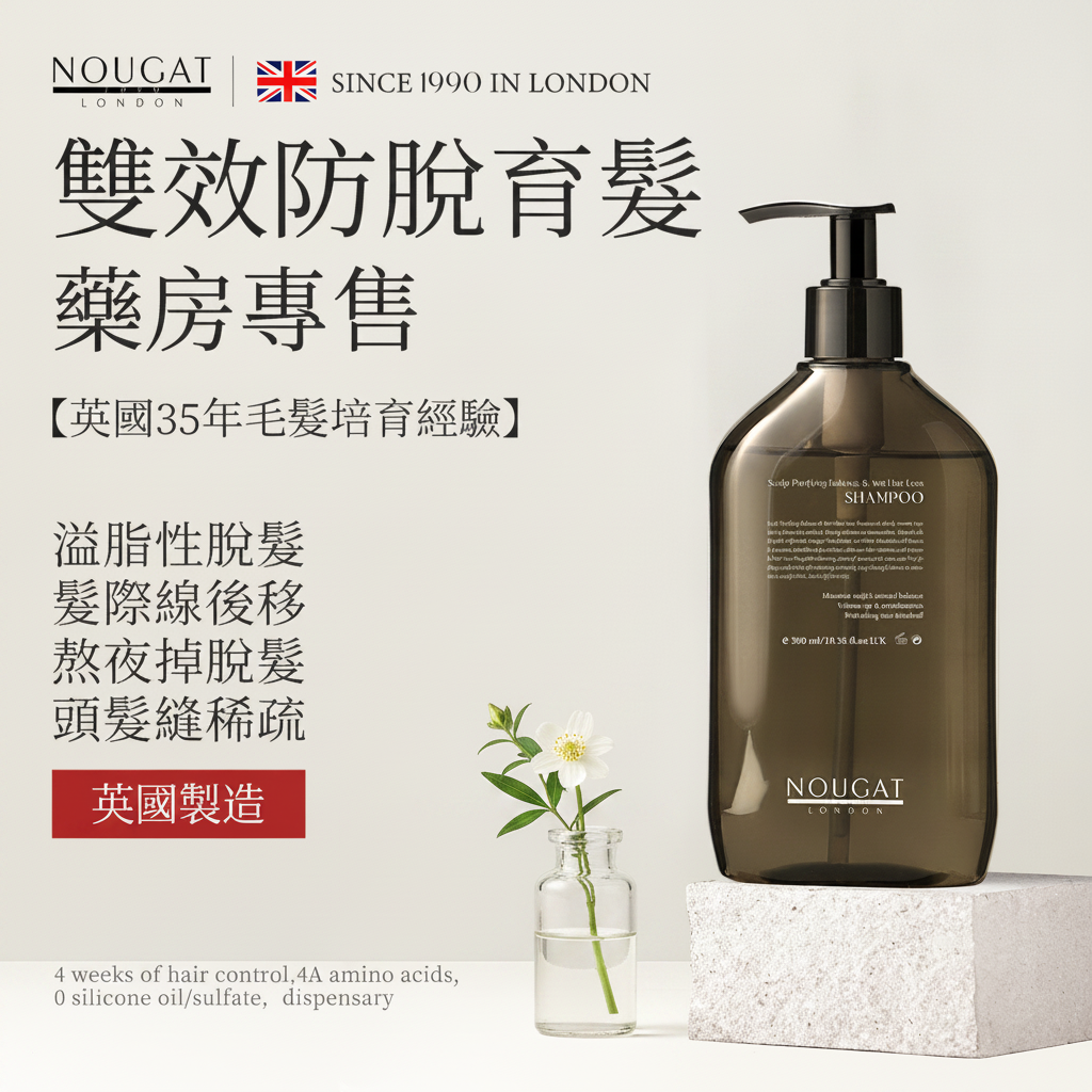 NOUGAT 敦集 - 英國平衡淨屑防脱洗髮水 (300毫升)