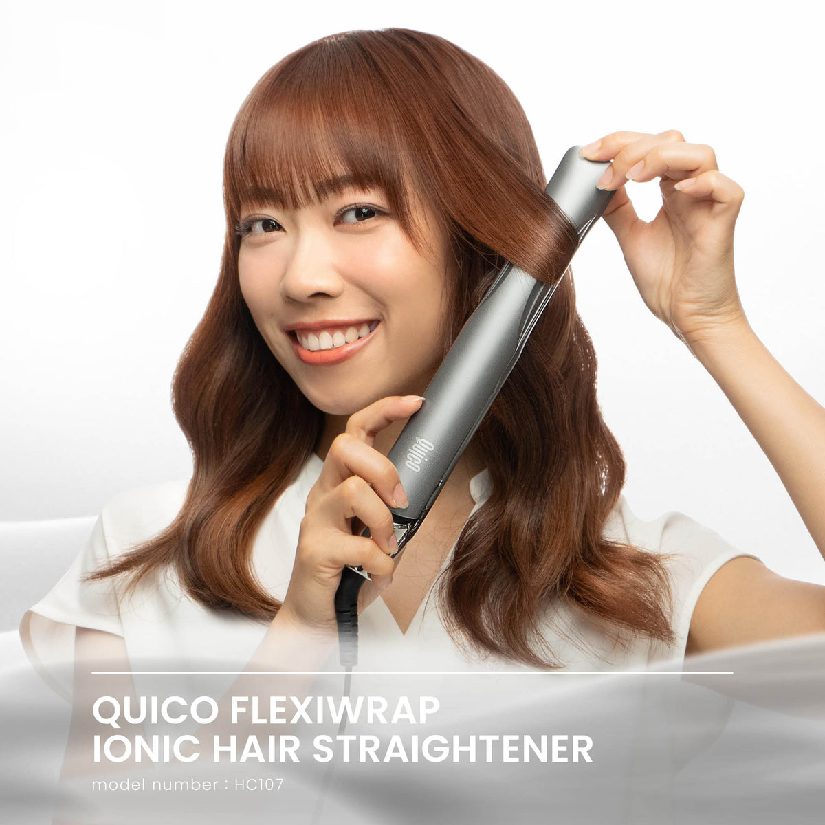 [381] QUICO - FlexiWrap 負離子造型器 (灰色) (HC107-GRY)