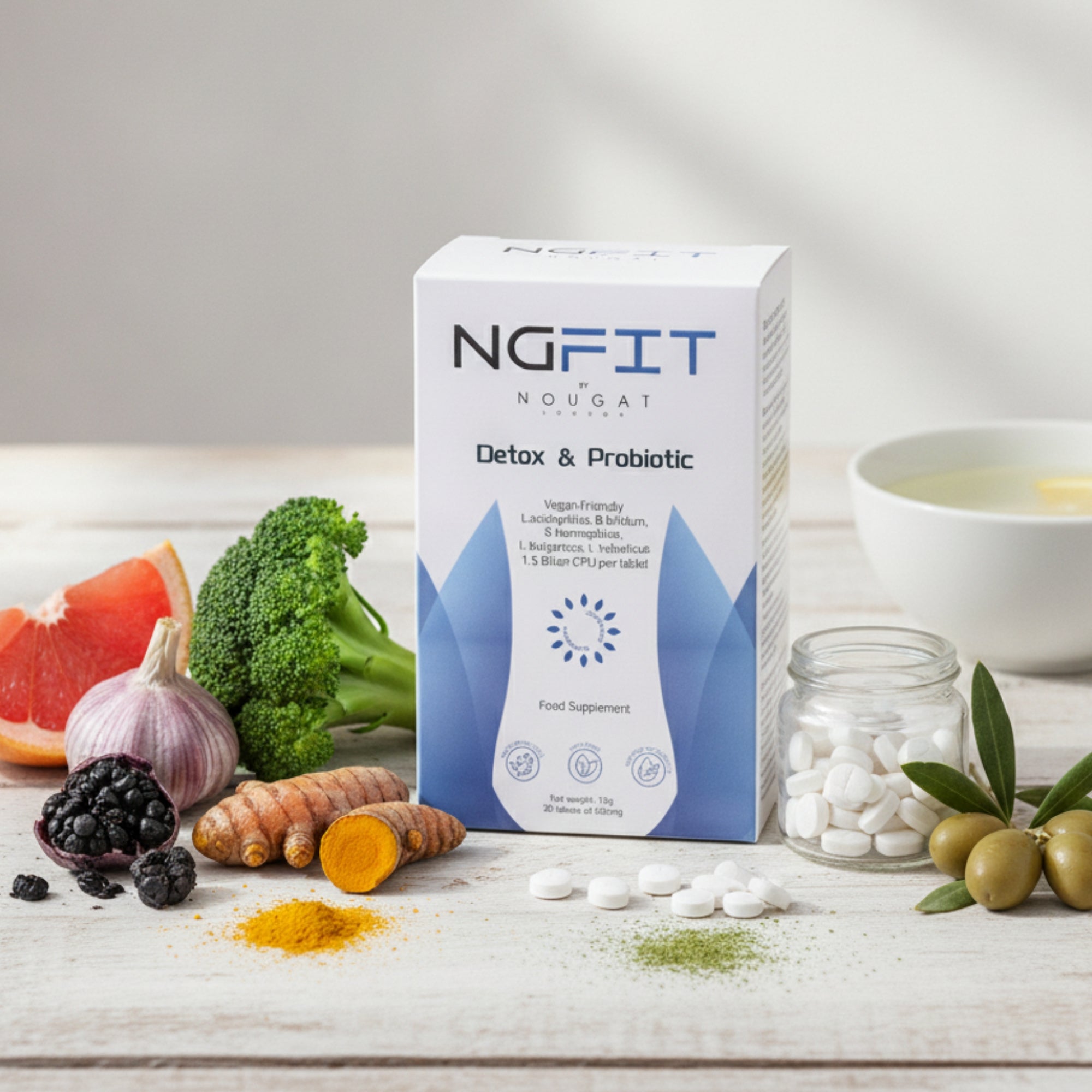 NOUGAT 敦集 - 英國舒腸護胃片 (一盒30片) 四重屏障養護，實現腸胃健康！