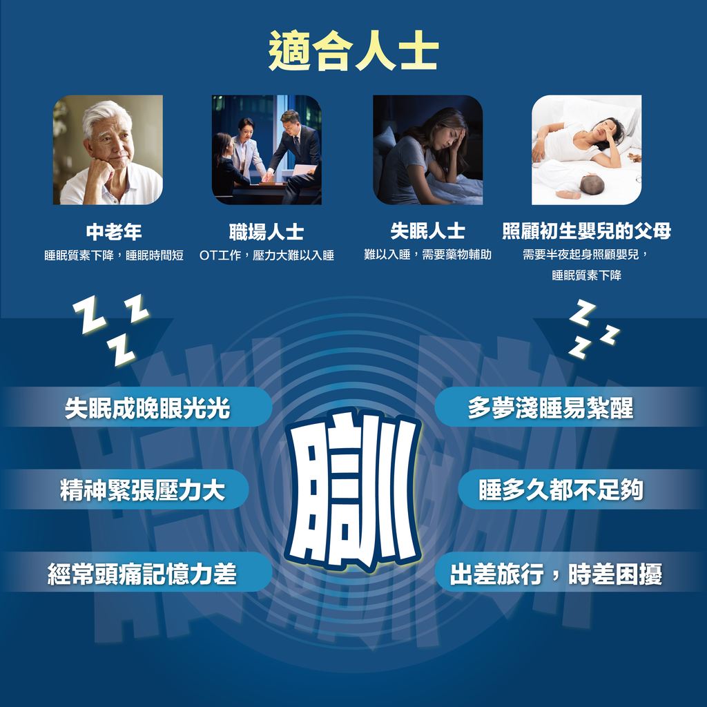 川御 - 瞓得深 (60粒膠囊裝) 高純度GABA 提升深層睡眠