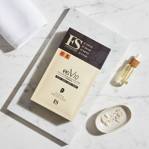 ES Global -【女人我最大推薦】韓國 esV10 煥顏淨肌備長炭面膜 (一盒10片)
