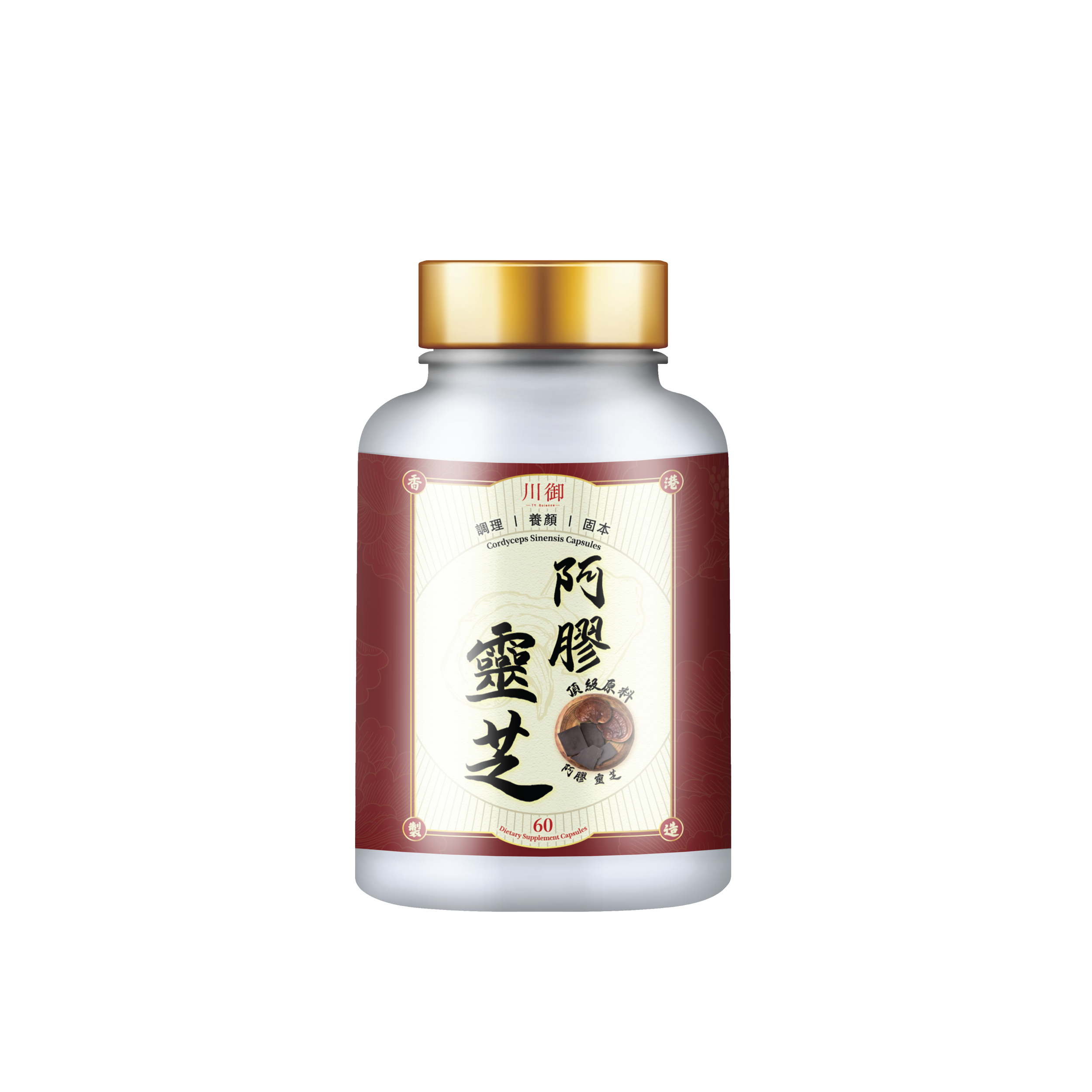 川御 - 阿膠靈芝 (30粒膠囊裝) 補氣養血 安心寧神 全面強效免疫