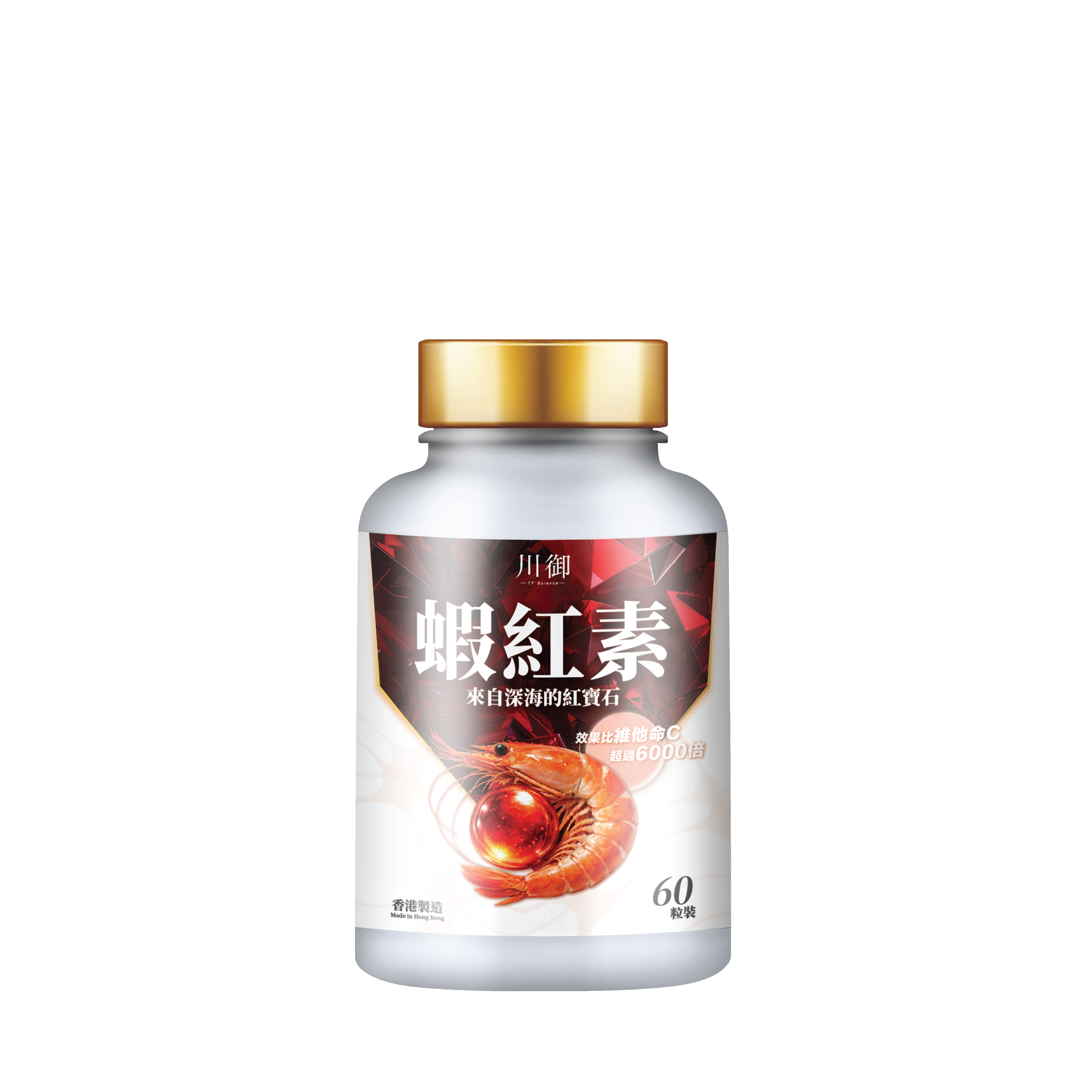 川御 - 蝦紅素 (60粒膠囊裝) 平息慢性炎症