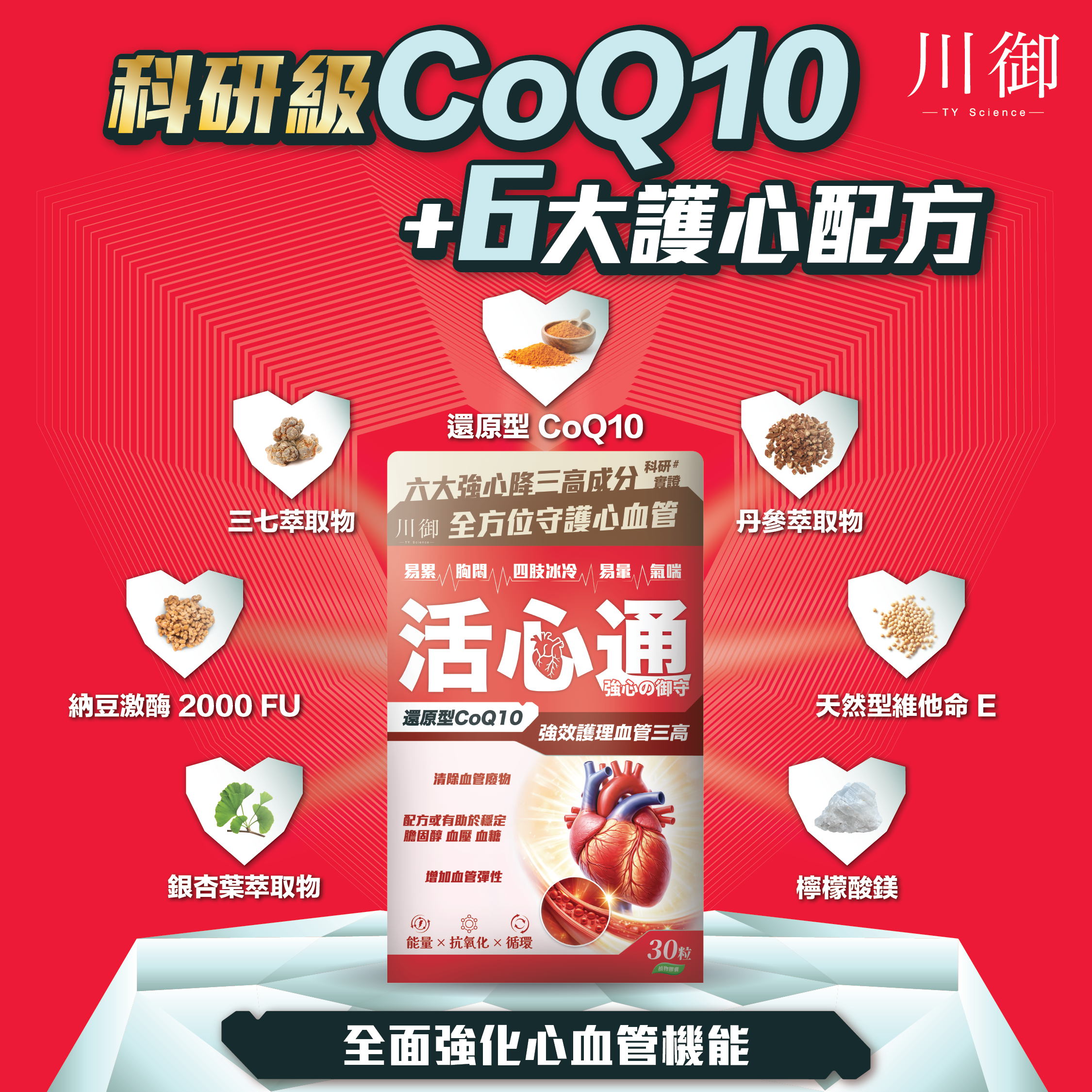 川御 - 活心通 (30粒膠囊裝) 最強清道夫組合 全方位穩定巡航