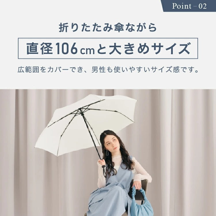 Wpc. - [S82/S83/S84/S85] 大直徑自動開合縮骨遮 (黑色 / 綠色 / 深藍色 / 米白色可供選購)