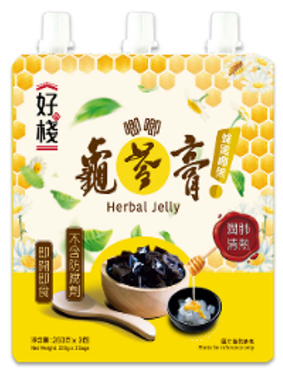 好棧 - 唧唧龜苓膏 蜂蜜椰果 (250克 / 3件裝)