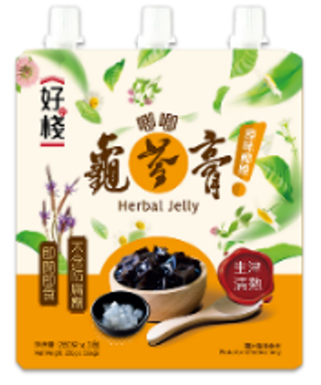 好棧 - 唧唧龜苓膏 原味椰果 (250克 / 3件裝)