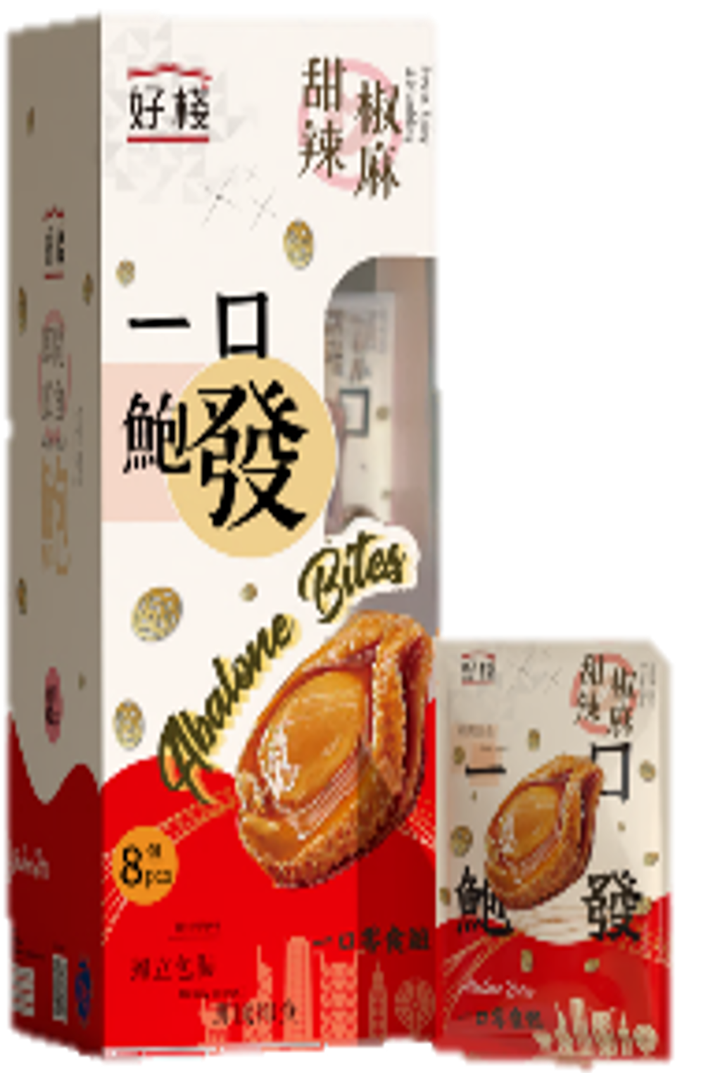 好棧 - 一口零食鮑 甜辣椒麻 (8包裝)